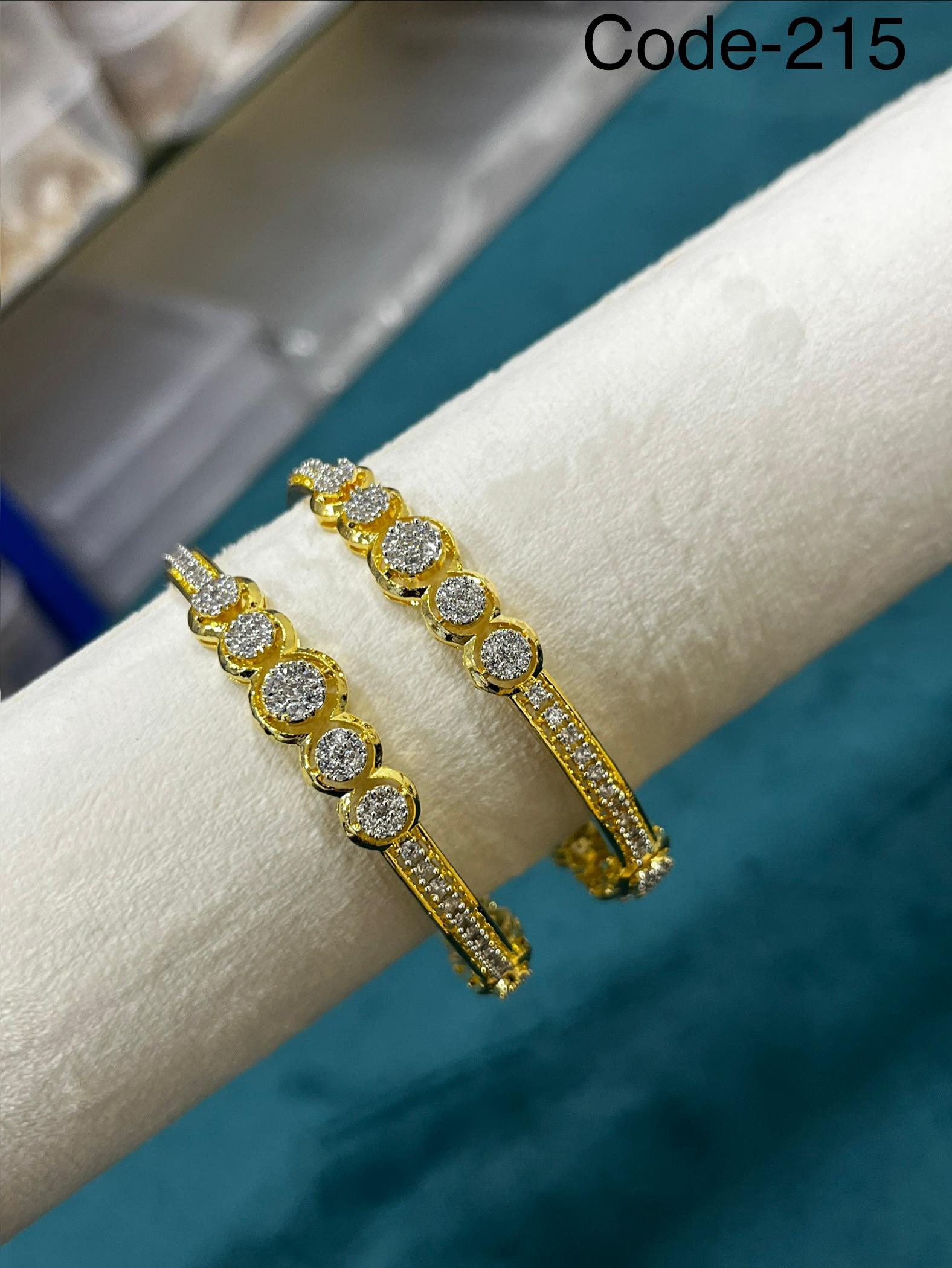 premium Bangles with AD Stone