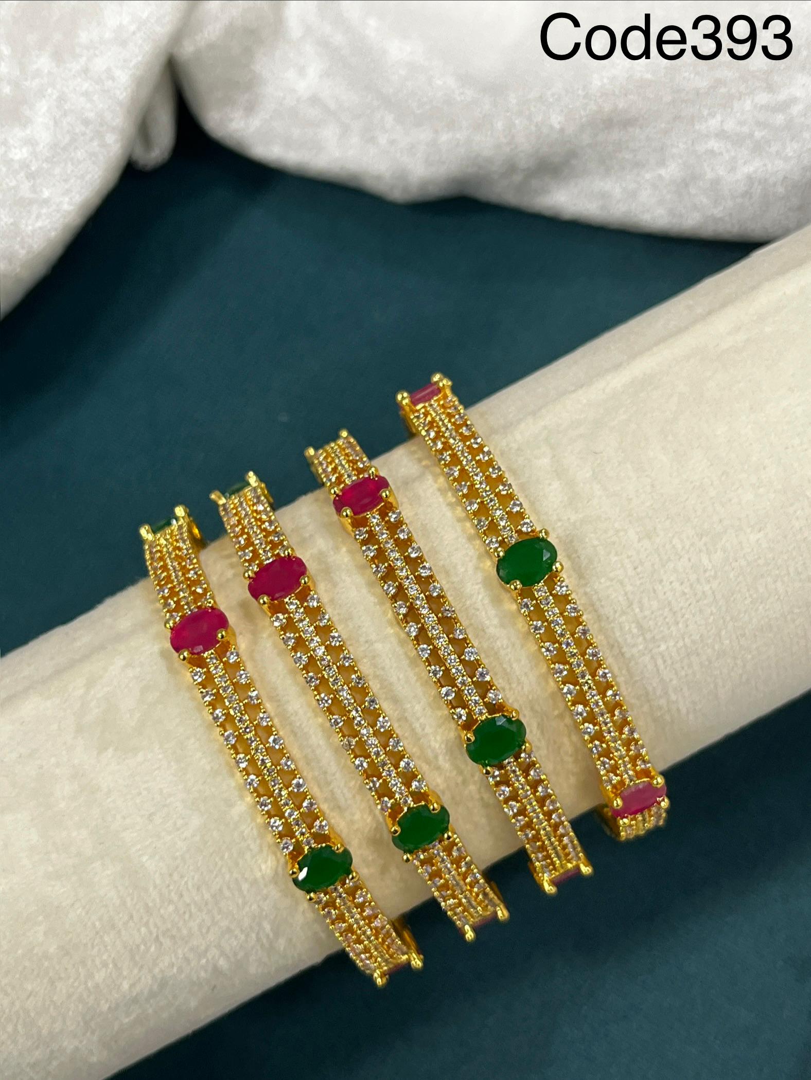 premium Bangles with AD Stone